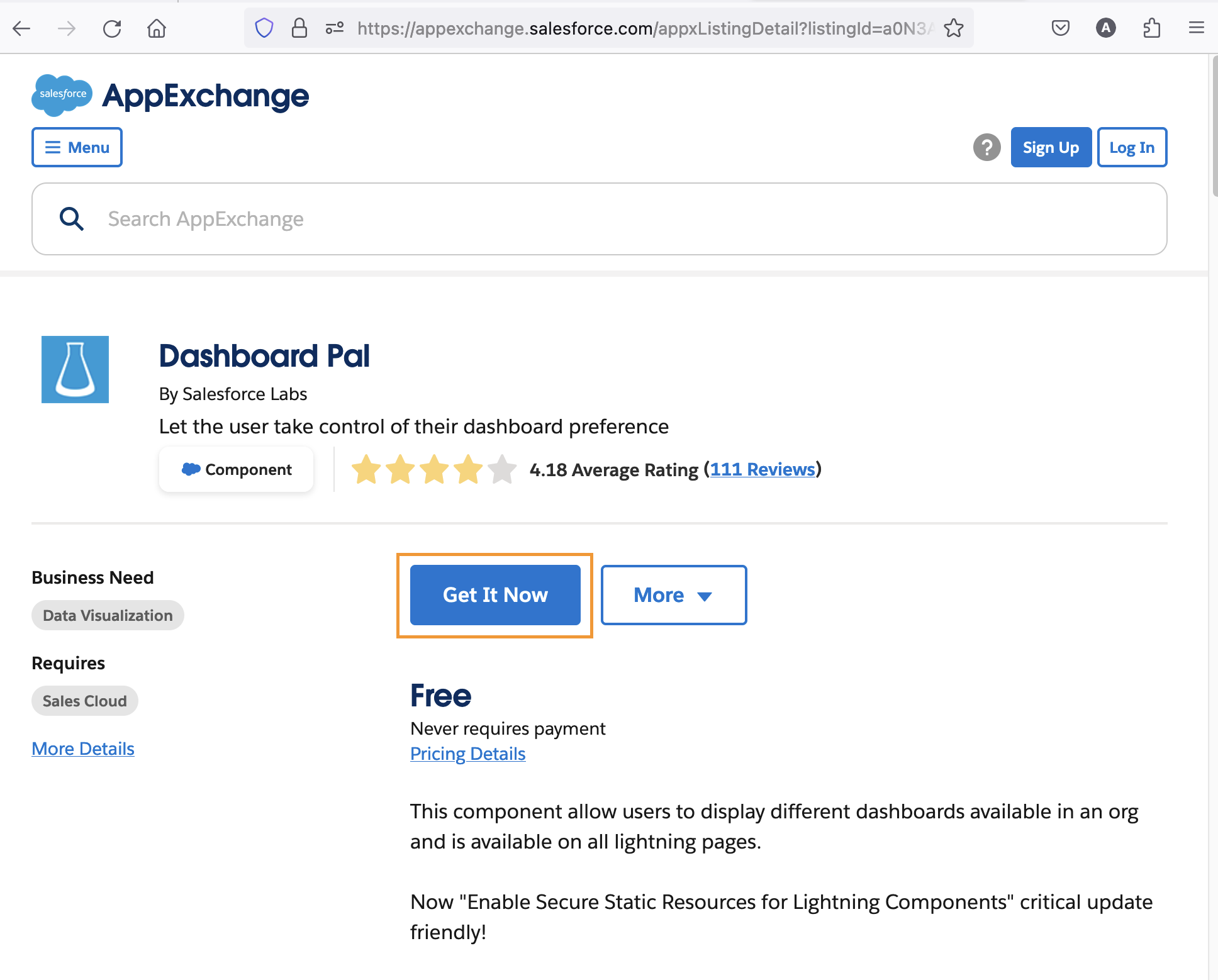AppExchange App: DashboardPal - CloudGofer